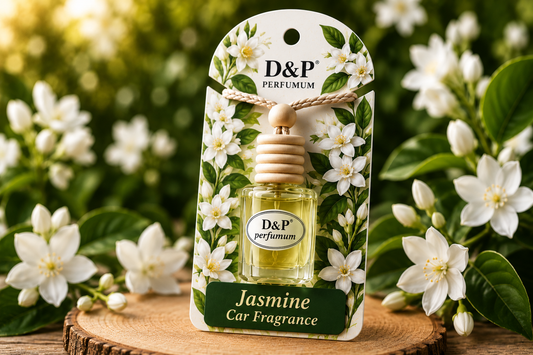 D&P Jasmine Car Air Freshener – Premium Hanging Diffuser