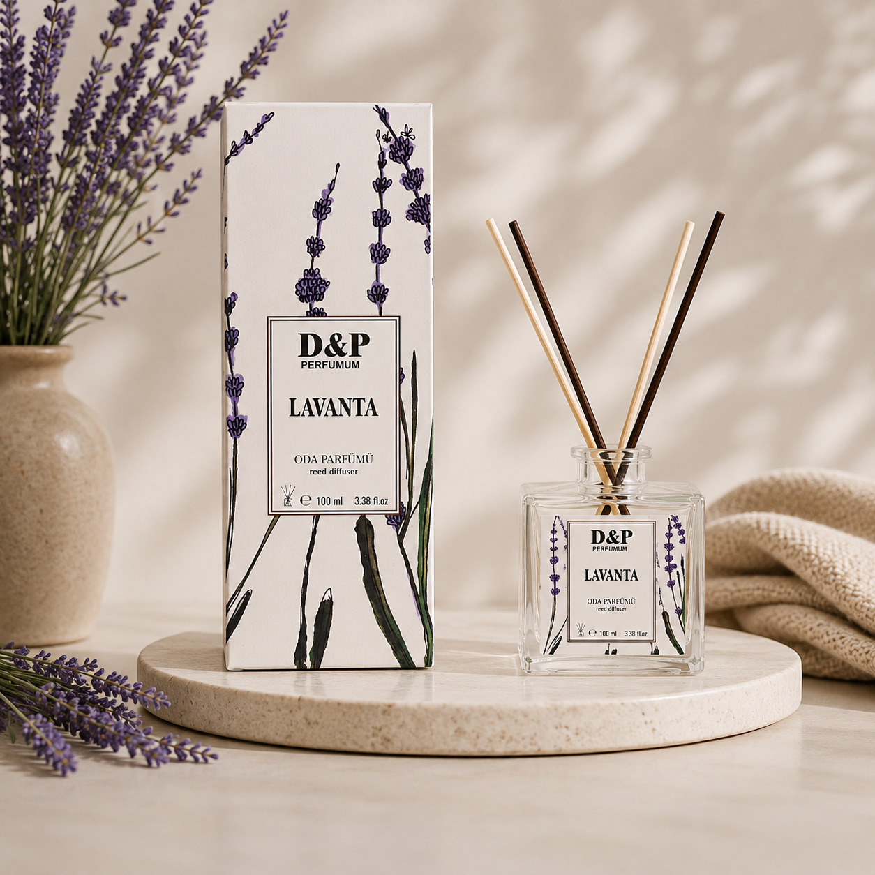 D&P Lavender Reed Diffuser – Home Fragrance 100ml