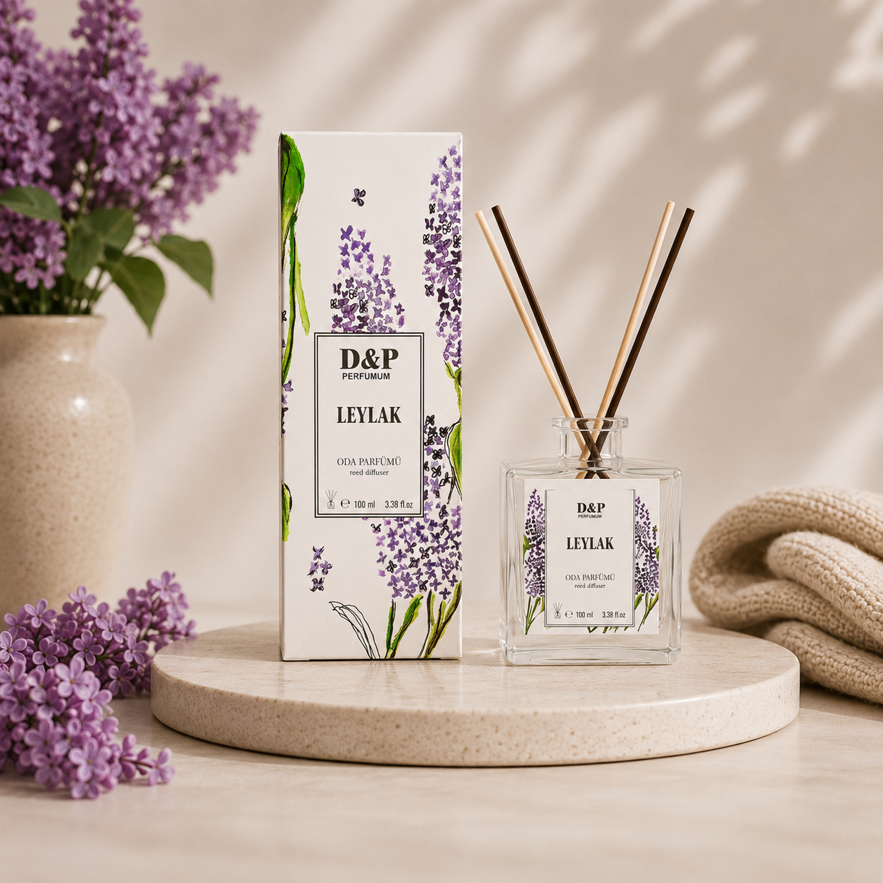D&P Lilac Reed Diffuser – Home Fragrance 100ml