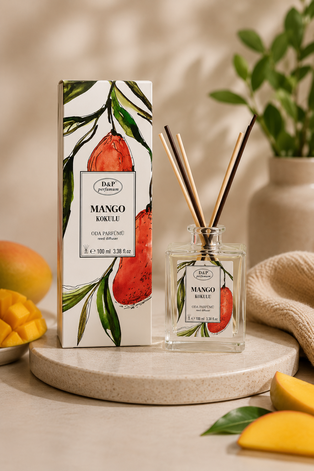 D&P Mango  Reed Diffuser – Home Fragrance 100ml